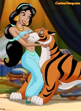 Jasmine has some wild sex with the Tiger Rajah - 5 anal pictures