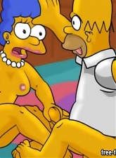 Famous toons Homer and Marge Simpsons hard fucking - 5 anal pictures