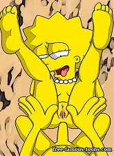 Lusty Lisa Simpson is masturbating and fucking hard with friends - 5 anal pictures