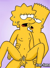 Lusty Lisa Simpson is fucking hard with Bart Simpson in different poses - 5 anal pictures