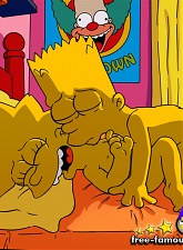 Hot teenie girl Lisa Simpson was fucked by Bart Simpson in different poses - 5 anal pictures