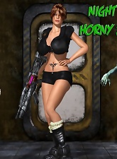 Breasty teen girls is preaparing to be fucked by dicks of zombies - 5 anal pictures