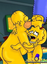 Lusty Homer seduced and fucked shy Lisa Simpson to all holes - 5 anal pictures
