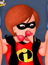 See Mrs. Incredible's huge mams - 3 anal pictures