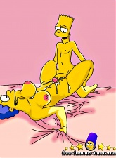 Desperato milf Marge Simpson seduced shy Bart to fuck hard - 5 anal pictures