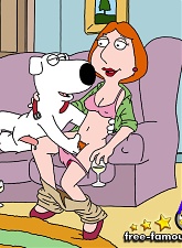 Family Guy heroes mature Lois Griffin and Brian hard orgy - 5 anal pictures
