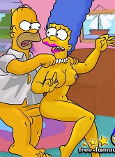 Lusty MILF Marge Simpson fucked hard by Homer Simpson - 5 anal pictures